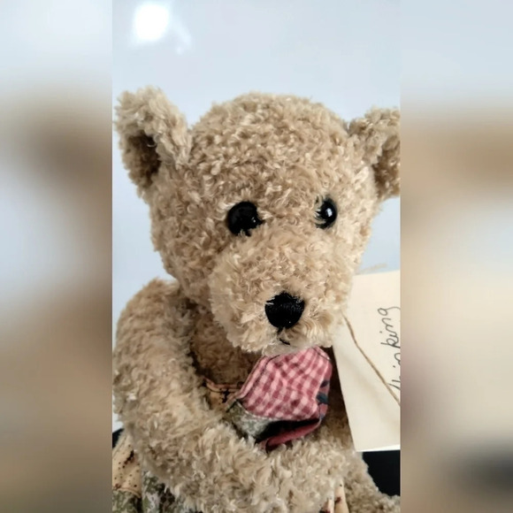 8" Thinking of You Teddy Bear with Note and Blanket by Mama J - Picture 3 of 10